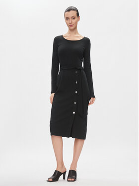 LAUREN RALPH LAUREN Lauren Ralph Lauren Strickkleid 250889290004 Schwarz Slim Fit