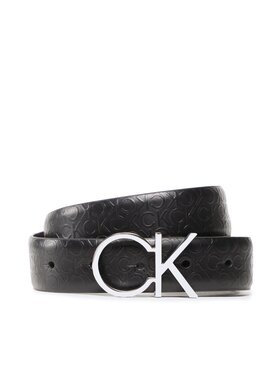 Calvin Klein Calvin Klein Cintura da donna Re-Lock Ck Logo Belt Debossed K60K610012 Nero