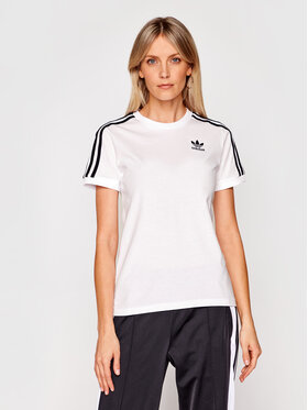 adidas adidas T-Shirt adicolor Classics 3-Stripes GN2913 Λευκό Regular Fit