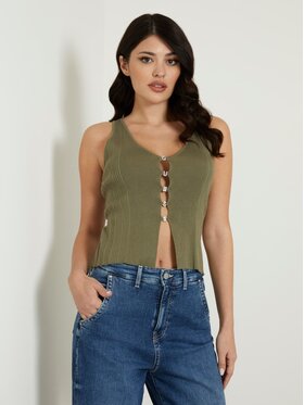 Guess Guess Τοπ 161553 Πράσινο Classic Fit