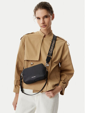 Calvin Klein Calvin Klein Kabelka Webbing 2X Strap Camera Bag LV04F3656G Černá