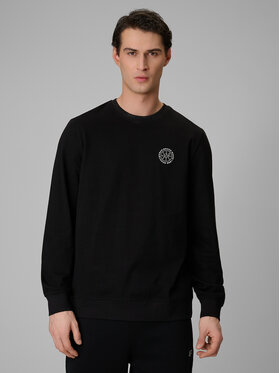4F 4F Longsleeve FLUID EXPRESSIONS Czarny Regular Fit