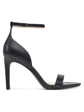 Calvin Klein Calvin Klein Pantofi cu toc subțire Heel Sandal 90 - Lth HW0HW02337 Negru