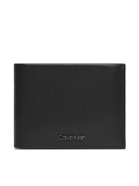 Calvin Klein Calvin Klein Голям мъжки портфейл Ck Set Trifold 10Cc W/Coin K50K511269 Черен