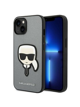 KARL LAGERFELD KARL LAGERFELD Etui na telefon iPhone 14 Plus Srebrny