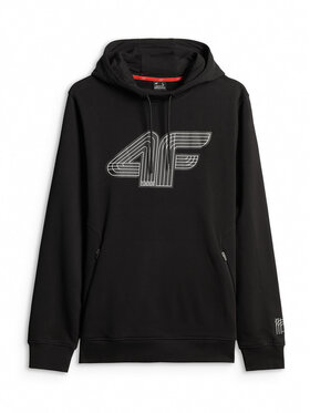 4F 4F Bluza COMMERCIAL 3 Czarny Regular Fit