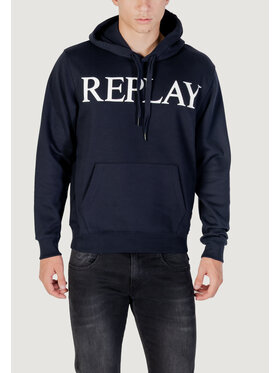 REPLAY REPLAY Bluza M3104.000.23832 Niebieski Casual Fit