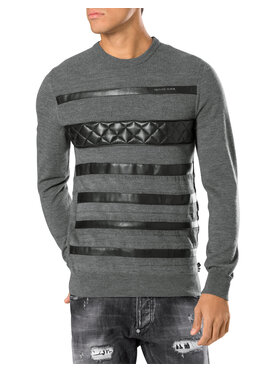 Plein Sport Plein Sport S dlhými rukávmi 30797 Sivá Regular Fit