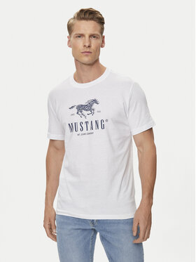 Mustang Mustang T-shirt Austin 1015069 Bianco Regular Fit