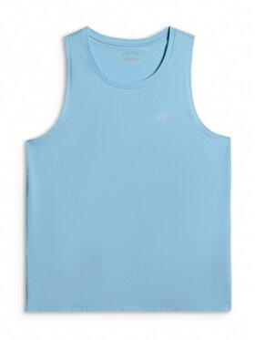 4F 4F Tank top BASIC 5 Niebieski jasny Regular Fit
