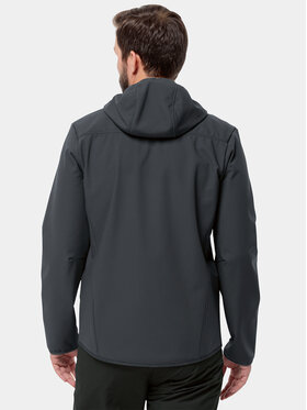 Jack Wolfskin Jakna Softshell Bornberg Hoody 1307471 Črna Regular Fit