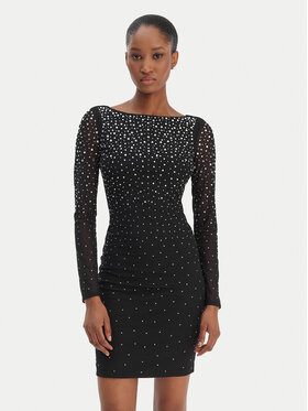 Marciano Guess Marciano Guess Koktejlové šaty 6RGK02 6218A Černá Slim Fit