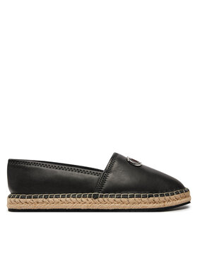 Calvin Klein Calvin Klein Espadryle Espadrille Re Lock Leather HW0HW02036 Czarny
