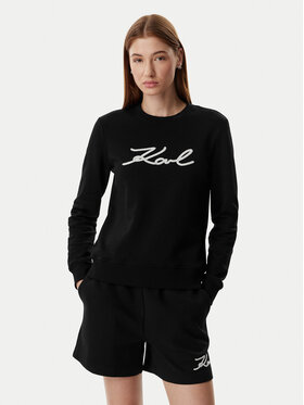 KARL LAGERFELD KARL LAGERFELD Μπλούζα B2W20010 Μαύρο Regular Fit