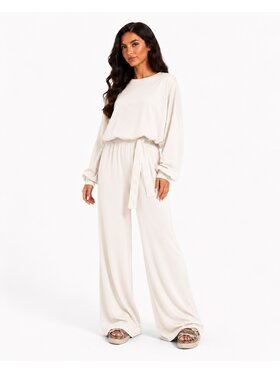 Agatha Studio Agatha Studio Dres A26SS-KA-K26 Kremowy Oversize