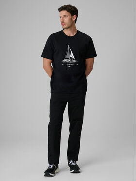 4F 4F Pantaloni di tessuto LAKESIDE ESCAPE Nero Regular Fit