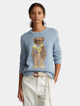 Polo Ralph Lauren Polo Ralph Lauren Sweater Prov Bear 211924442001 Kék Relaxed Fit
