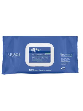 Uriage Uriage URIAGE Bebe 1st Cleansing Water Wipes chusteczki pielęgnacyjne dla dzieci 70szt Zestaw kosmetyków