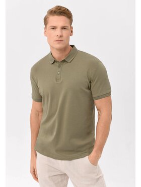 Volcano Volcano Polo O-VOLVI Zielony Regular Fit