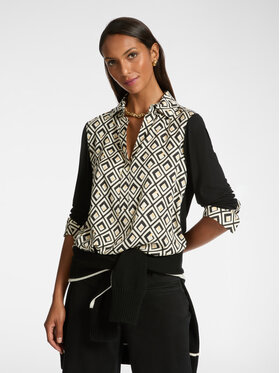 Elena Mirò Elena Mirò Camicia G281Z000432N033 Nero Regular Fit