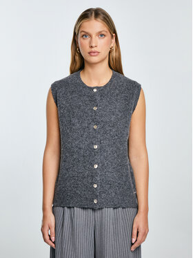 BIG STAR BIG STAR Kamizelka VESTA Szary Basic Fit