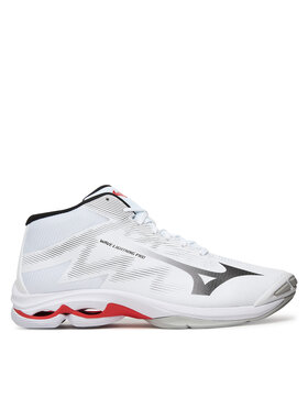Mizuno Mizuno Čevlji za športe v zaprtih prostorih Wave Lightning Pro Mid V1GA2665 59 Bela