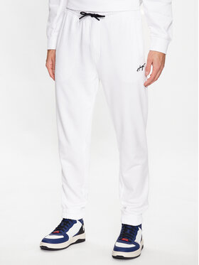 HUGO Hugo Teplákové kalhoty Drasillia 50486457 Bílá Relaxed Fit
