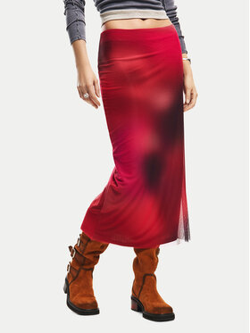 Desigual Desigual Пола тип молив Asmee 26SWFK02 Червен Slim Fit