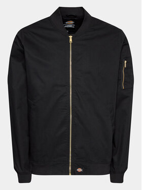 Dickies Demisezoninė striukė HUGHSON DK720230BLK1 Juoda Regular Fit