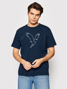 American Eagle American Eagle T-Shirt 017-0181-5492 Granatowy Regular Fit