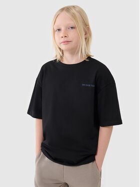 4F 4F T-Shirt 4FJWSS25TTSHM2184-20S Czarny Oversize