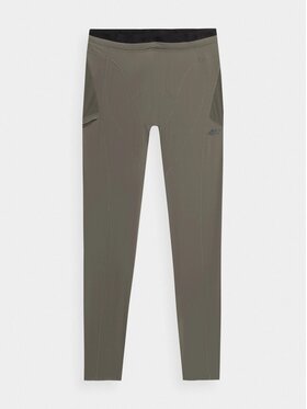 4F 4F Legginsy TFTIM074-81S Khaki Regular Fit