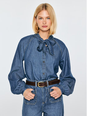 BIG STAR BIG STAR Koszula jeansowa BLAIR Granatowy Comfort Fit