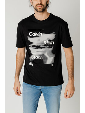 Calvin Klein Jeans Calvin Klein Jeans T-shirt DIFFUSED LOGO Nero Shirt Fit
