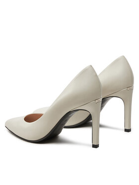 Calvin Klein Štikle Heel Pump 90 Lth HW0HW02110 Écru