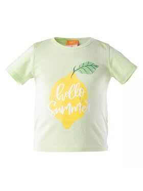 Bejo Bejo T-Shirt Hello Summer Zielony Short Fit