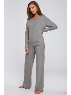 Stylove Stylove Sweter S246 Szary Regular Fit