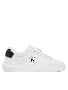 Calvin Klein Jeans Calvin Klein Jeans Sneakersy Chunky Cupsole Ru Patch Lth Wn YW0YW01846 Biela