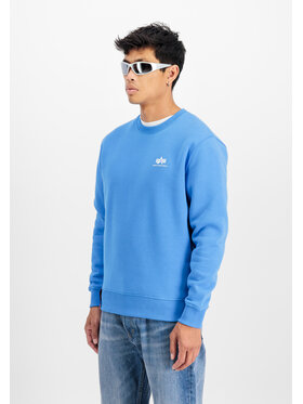 Alpha Industries Alpha Industries Bluza Basic Small Logo Sweatshirt Niebieski Regular Fit