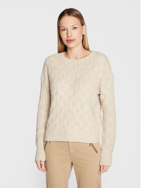 Comma Comma Pulover 2121231 Bež Regular Fit