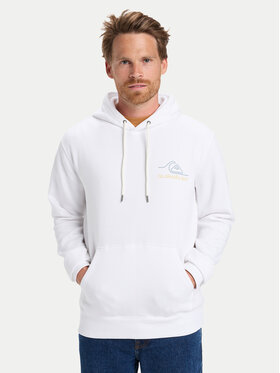 Quiksilver Quiksilver Mikina Light Waves EQYFT05168 Biela Regular Fit
