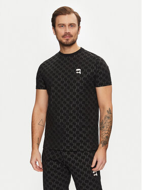 KARL LAGERFELD KARL LAGERFELD T-krekls 755096 551251 Melns Regular Fit
