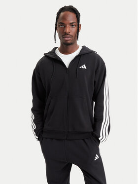 adidas adidas Μπλούζα Essentials 3-Stripes French Terry KY6568 Μαύρο Regular Fit