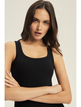 Esotiq Esotiq Top 44252 Czarny Regular Fit