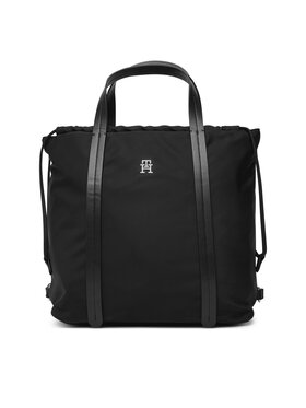 Tommy Hilfiger Tommy Hilfiger Zaino Th Soft Nylon Tote/Backpack AW0AW19029 Nero