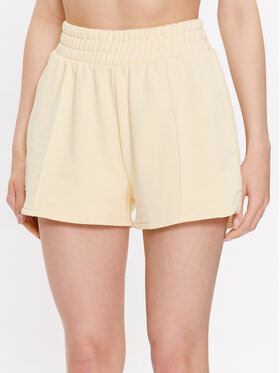 Guess Guess Szorty sportowe Dalya V3GD07 KAIJ1 Żółty Loose Fit