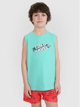 4F 4F Tank top 4FJWSS25TSLEM164-47S Zielony Regular Fit