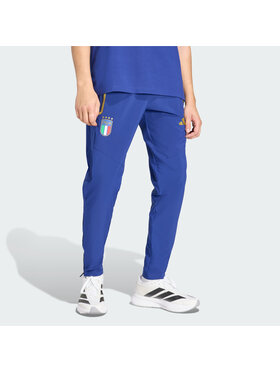 adidas adidas Spodnie materiałowe 162025 Błękitny Regular Fit