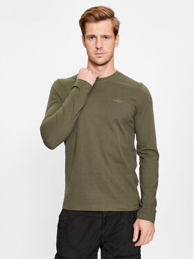 Aeronautica Militare Aeronautica Militare Longsleeve krekls 232TS2185J609 Zaļš Regular Fit