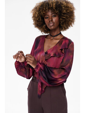 blue shadow blue shadow Bluzka Aluetta Fioletowy Regular Fit